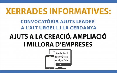 Xerrades informatives convocatòria Leader 2018