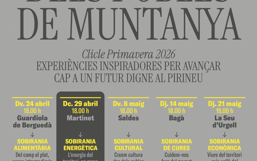 Jornada sobre comunitats energètiques a Martinet