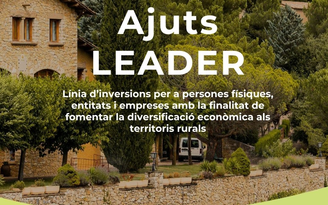 Oberta la convocatòria dels ajuts Leader 2026 per impulsar la diversificació econòmica de les zones rurals